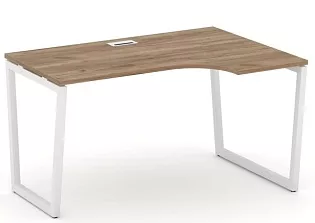 Стол рабочий эргономичный на T2-образных опорах 40х40 (Левый/Правый)