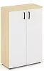 Офисный шкаф средний широкий (2 низких фасада, задняя стенка ЛДСП
