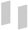 Комплект боковых отделочных панелей для шкафа выс.80см