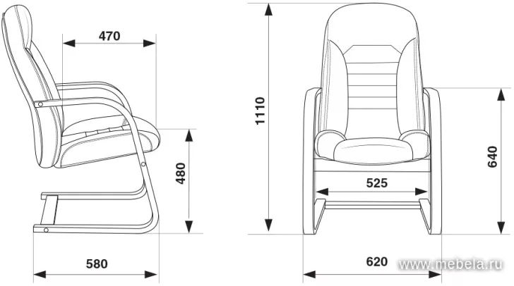 кресло T-9923AV Walnut