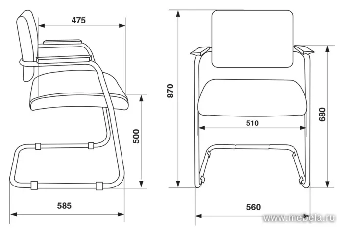 кресло CH-271N-V/OR-16