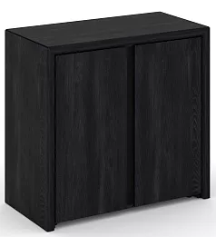 Офисный шкаф низкий широкий (2 низких фасада ЛДСП)