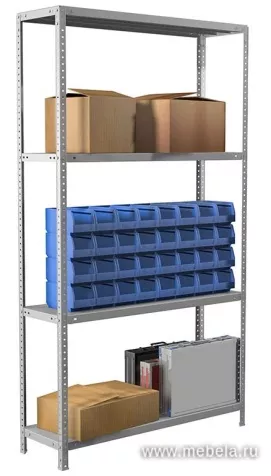 Стеллаж MS 185/100x30/4