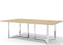 Стол для переговоров на О-образном металлокаркасе