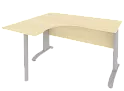 Стол эргономичный на металлокаркасе (левый)