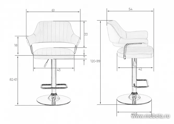 Барный стул Dr-5019 Эко