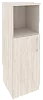 Офисный шкаф средний узкий лев./прав. (1 низкий фасад ЛДСП)
