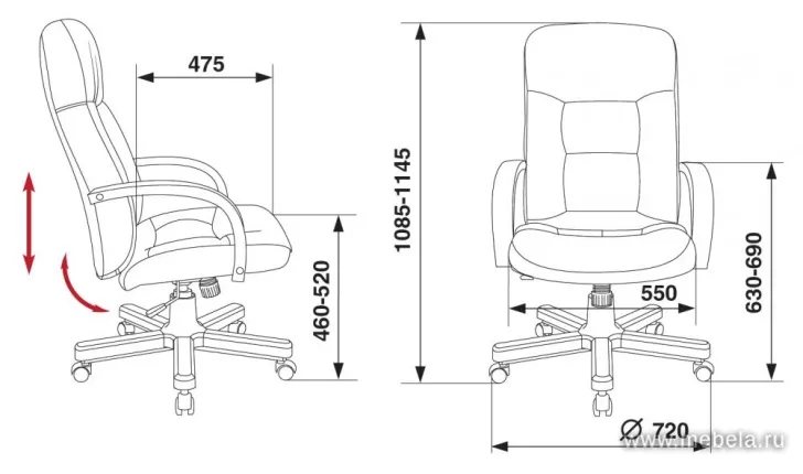 кресло T-9908 Walnut