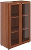 Офисный шкаф средний широкий (со стеклом)