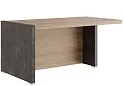 Стол для руководителя письменный с асимметричными опорами (левый)