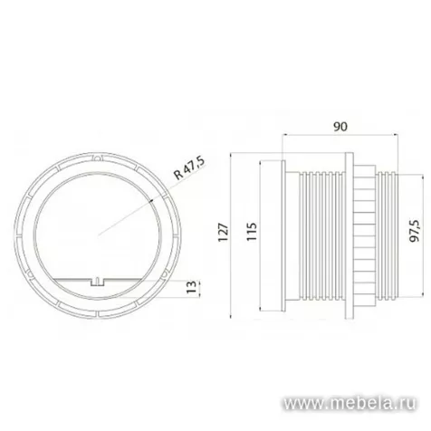Розетка круглая Charger