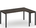 Стол письменный эргономичный Concept на П-образном металлокаркасе (правый)