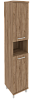 Офисный шкаф высокий узкий (левый)