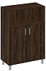 Офисный шкаф средний, широкий, глухие двери без замка+ниша