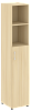 Офисный шкаф узкий полуоткрытый Л/ПР