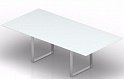 Стол для переговоров (белое стекло)