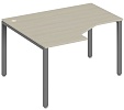 Стол эргономичный Trend на П-образном металлокаркасе, левый