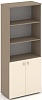 Офисный шкаф высокий широкий (2 низких фасада ЛДСП)