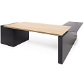 Стол руководителя с приставкой  и тумбой (левый)