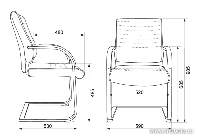 кресло T-8010N-Low-V