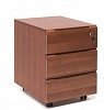 Мобильная офисная тумба с колёсиками и замком, 3 ящика