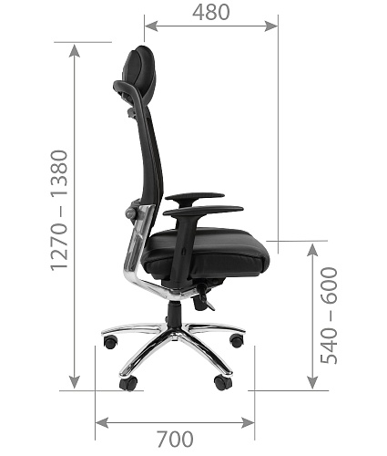 фото кресло CH-281A chrom №4