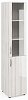Офисный шкаф узкий высокий со стеклом (без топа)