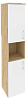 Офисный шкаф высокий узкий лев./прав. (2 низких фасада ЛДСП)