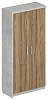 Офисный шкаф широкий закрытый, левый