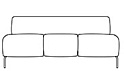 Диван трехместный без подлокотников