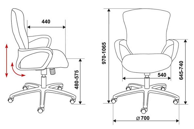 фото кресло CH-818AXSN-Low №5