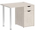 Стол компьютерный на металлокаркасе с тумбой Стол компьютерный на металлокаркасе с тумбой