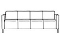 Четырехместный диван 