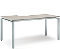 Стол на металлокаркасе письменный эргономичный (правый)