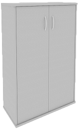 Офисный шкаф средний широкий (2 средние двери ЛДСП)