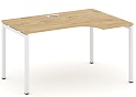 Стол рабочий эргономичный на П-образных опорах 40х40 (Левый/Правый)