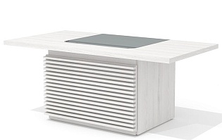 Стол руководителя с декор. траверсом