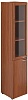 Офисный шкаф высокий узкий со стеклом