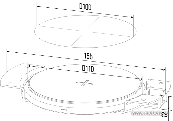 Беспроводная зарядка 55-1Q