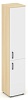 Офисный шкаф высокий узкий левый / правый (1 низкий фасад ЛДСП + 1 средний фасад ЛДСП)