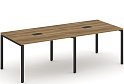 Стол для переговоров на металлокаркасе (2 столешницы)
