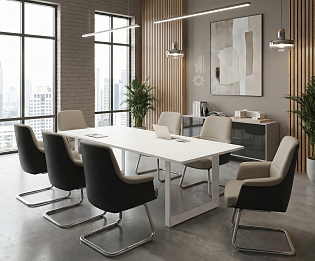 фото столы Onix Metal-O White 