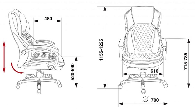 фото кресло T-9915 №5
