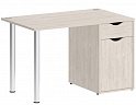 Стол компьютерный на металлокаркасе с тумбой Стол компьютерный на металлокаркасе с тумбой