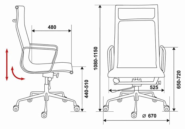 фото кресло CH-996/black №5