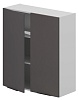Шкаф кухонный навесной, полка 2 двери