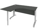 Стол эргономичный на металлокаркасе (левый)