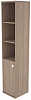 Офисный шкаф высокий узкий полузакрытый(Л/Пр)
