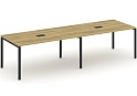 Стол для переговоров на металлокаркасе (2 столешницы)