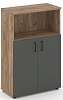 Офисный шкаф средний широкий (2 низких фасада, задняя стенка ЛДСП) Офисный шкаф средний широкий (2 низких фасада, задняя стенка ЛДСП)